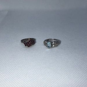 2 beautiful sterling silver rings